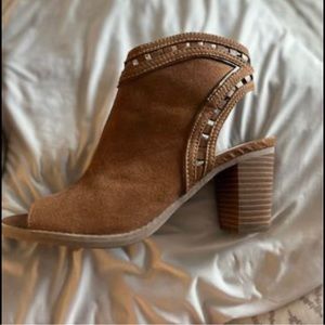 MAURICES GLENDA Western Peep Toe Booties